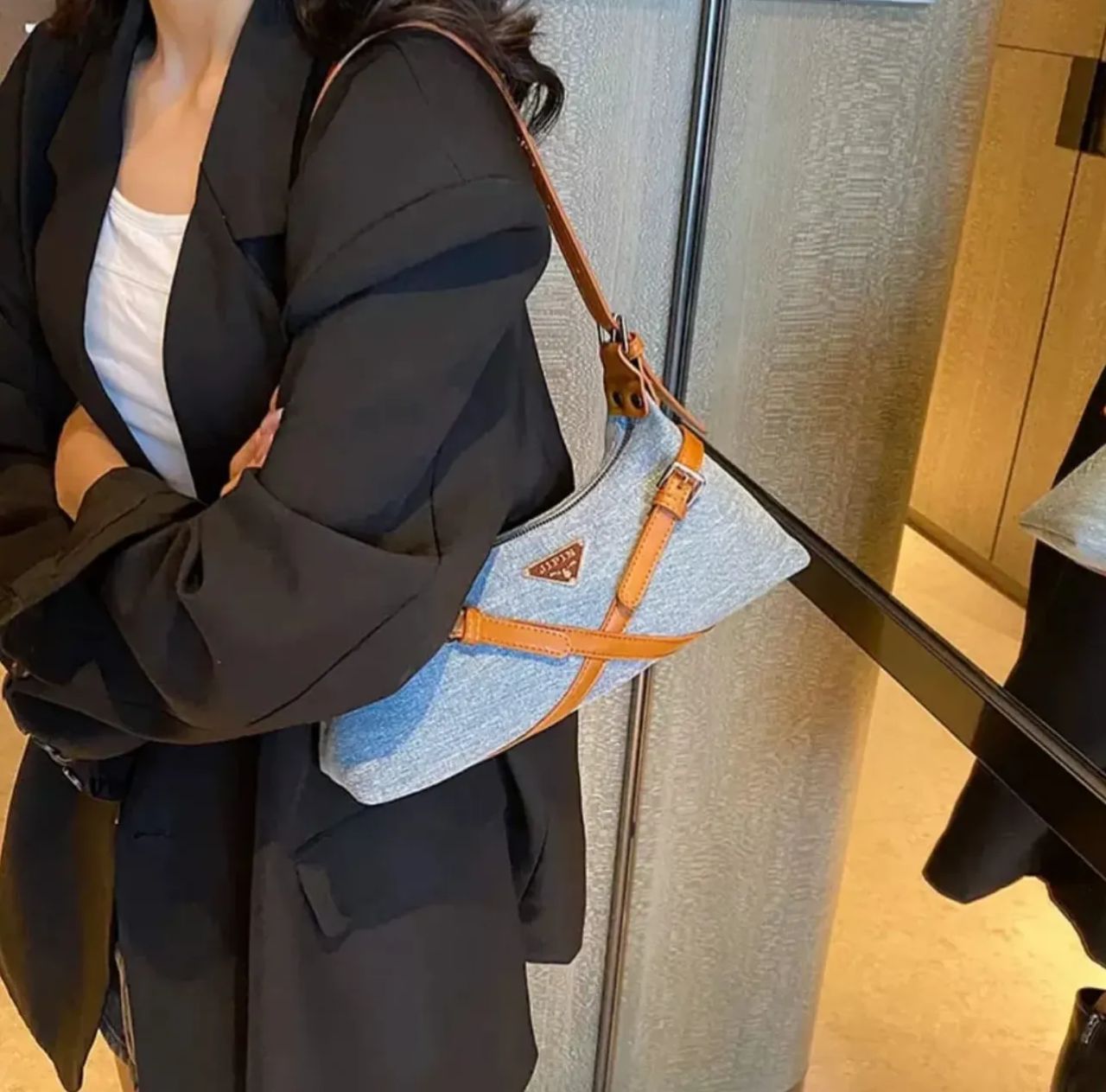 Classy jeans ladies bag