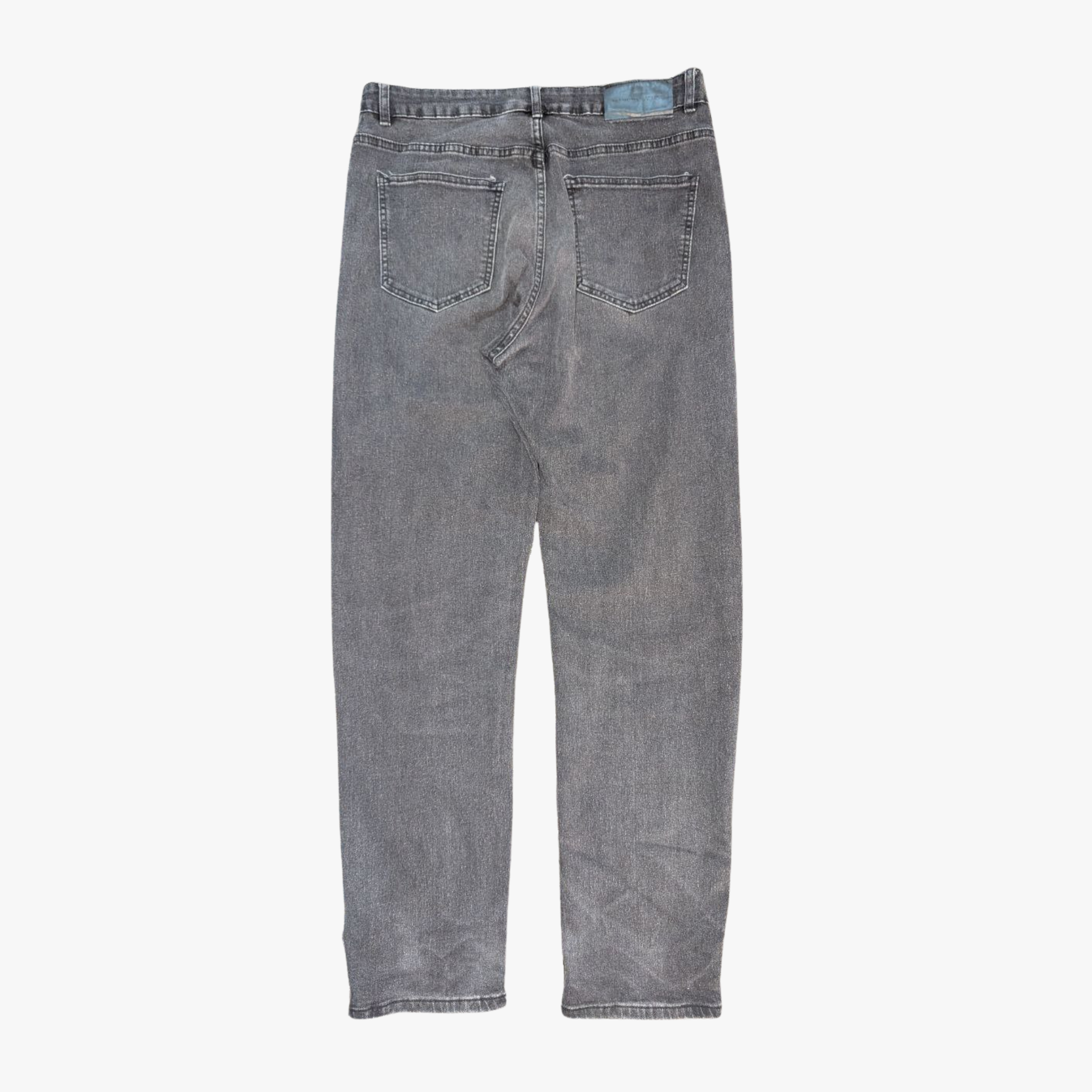 Black Baggy Jeans – Waist 28", Length 38" (THRIFT)