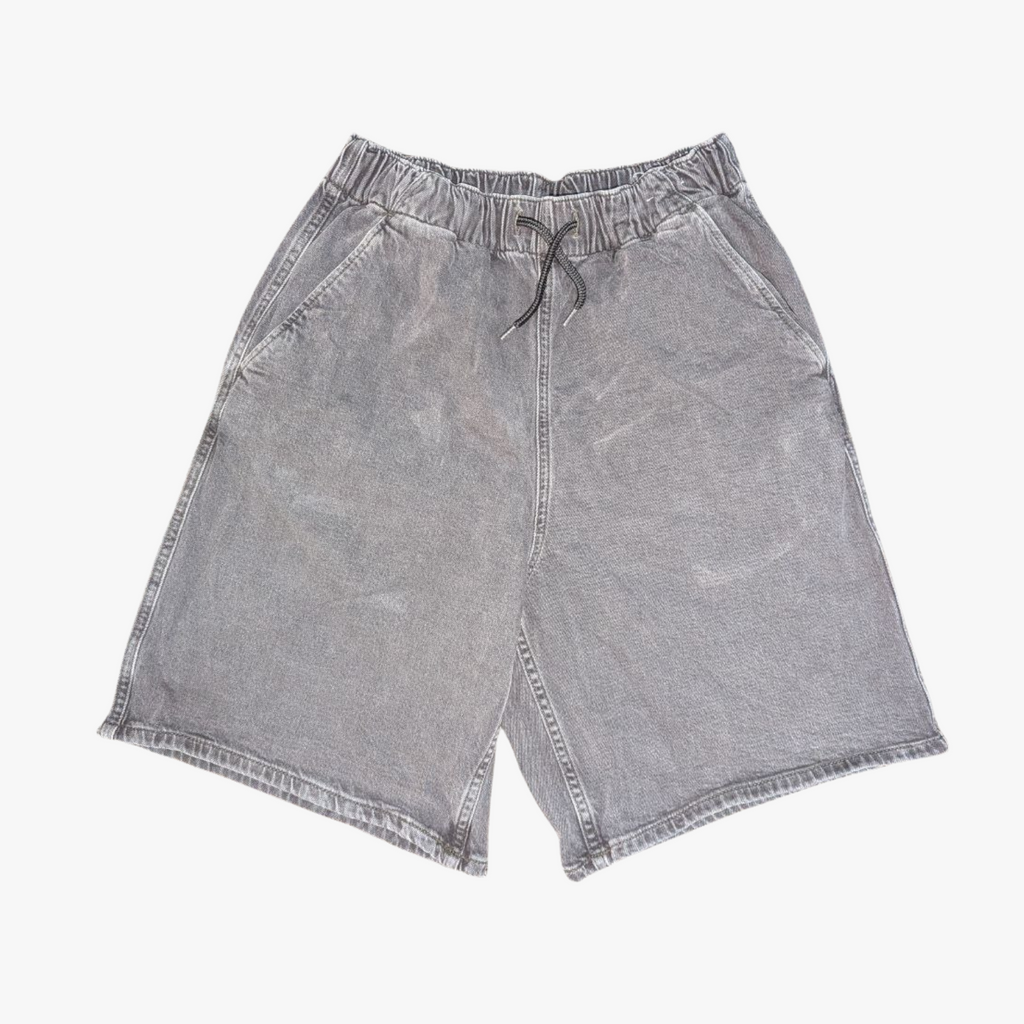 Black Denim Shorts – Women’s Waist 20", Length 24" (THRIFT)