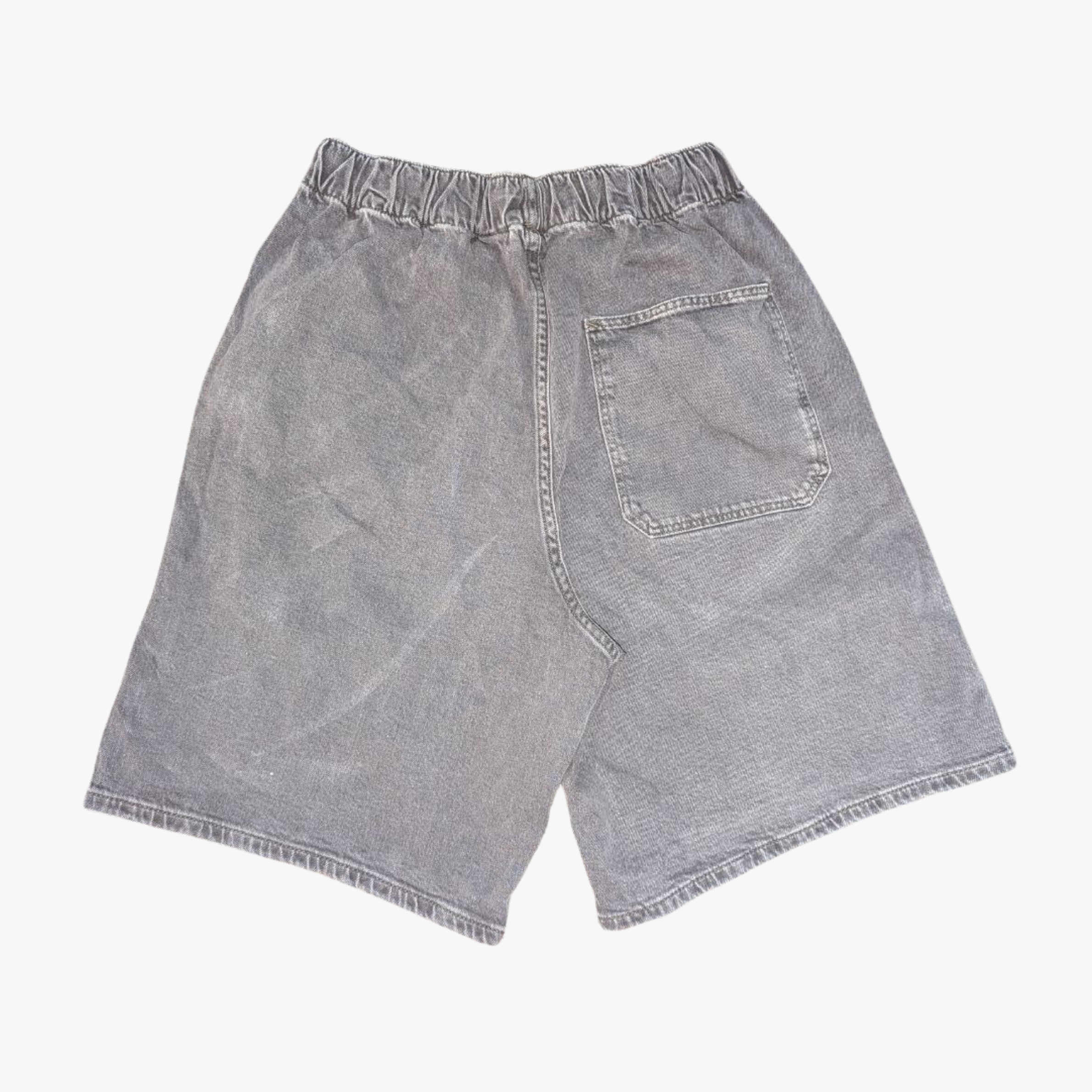 Black Denim Shorts – Women’s Waist 20", Length 24" (THRIFT)