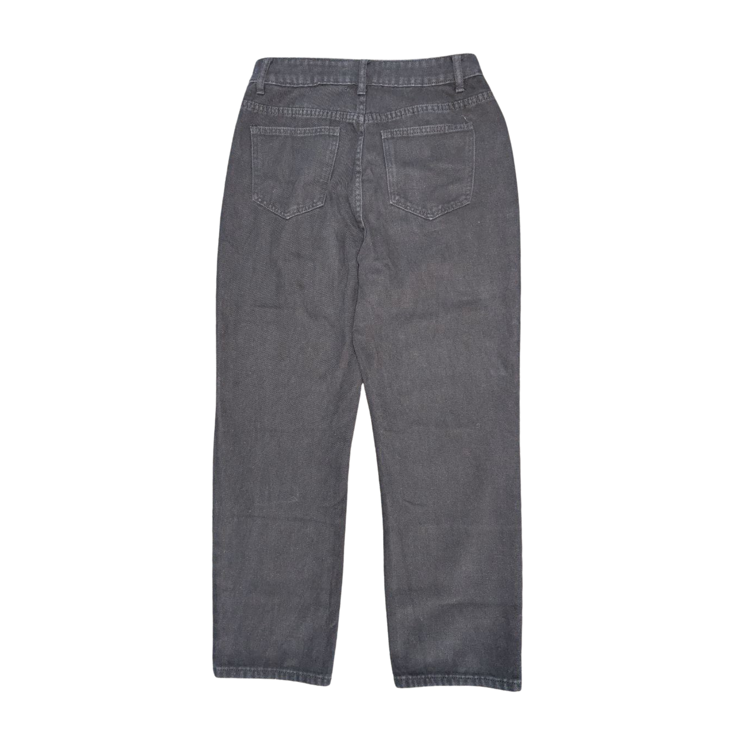 Women's Black Baggy Jeans – Waist 36", Length 30" (THRIFT)