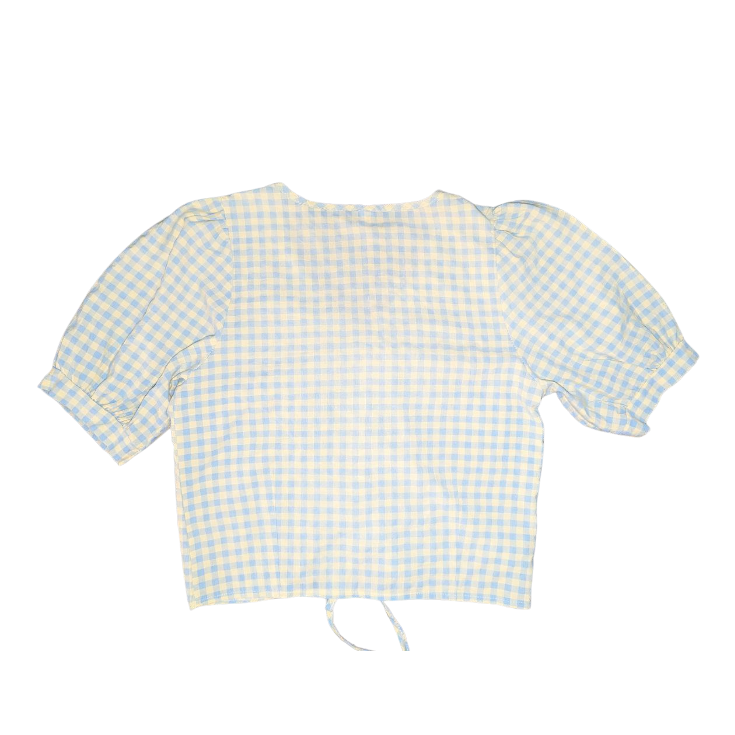 Classic Striped Short-Sleeved Blouse – Women’s Small (THRIFT)