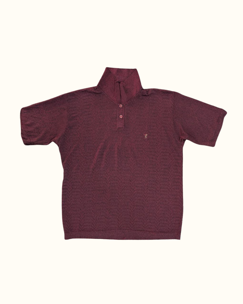 Maroon Textured Shirt for Men (THRIFT)