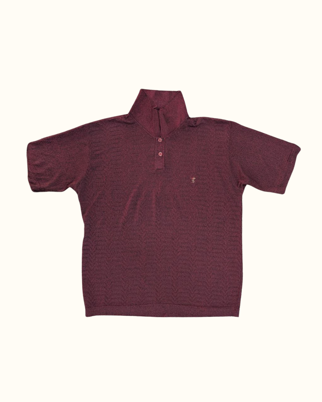 Maroon Textured Shirt for Men (THRIFT)