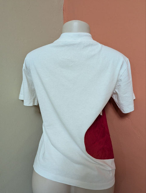 Adidas Originals White T-Shirt with Red Trefoil Logo – Stylish Men’s Casual Wear (THRIFT)