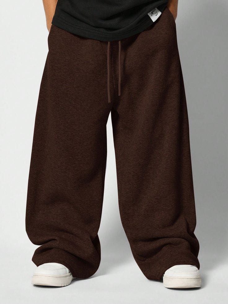 Brown joggers - baggy