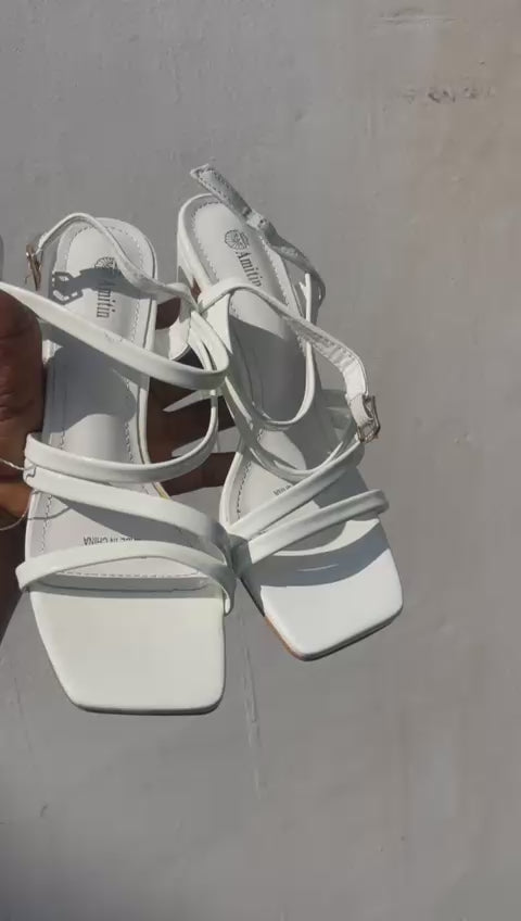 Ladies block heels. Comes in a box